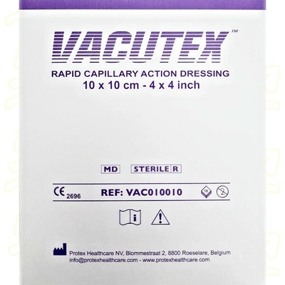 Vacutex rapid kapilární krytí 10 x 10 cm 10 ks