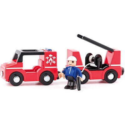 Woody Autíčka k vláčkodráze Hasiči, 4ks