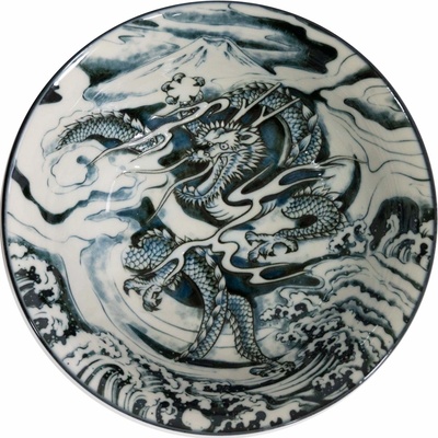 EDO JAPAN Japonská Miska Green Dragon 20,5 x 8 cm