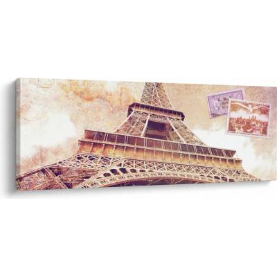 Obraz - Pohľad z Paríža, jednodielne 145x58 cm