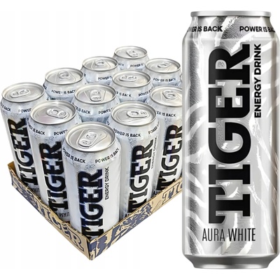 Tiger Energy drink Aura White - Grapefruit 0,5 l
