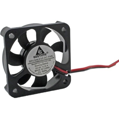 GDSTIME Ventilátor 50x50x10mm, 24V DC, XH2.54