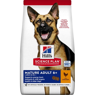 Hill's Science Plan granule pro starší psy velkých plemen s kuřecím 18 kg