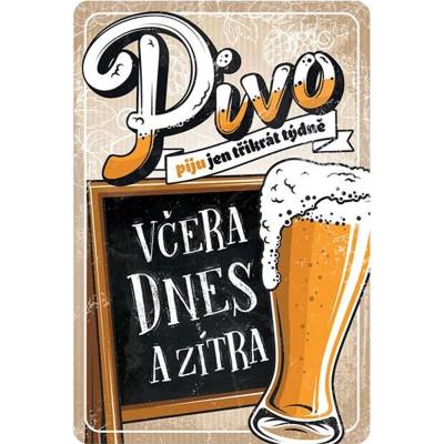 Plechová cedule Pivo