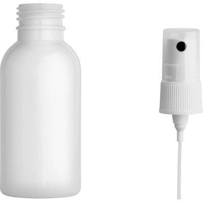 Tera Plastová lahvička bílá s kosmetickým rozprašovačem 100 ml