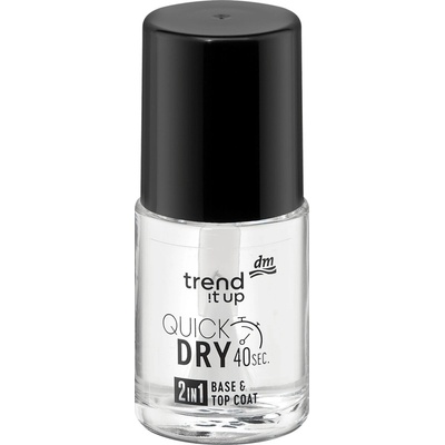 trend !t up podkladový a vrchní lak na nehty 2v1 Quick Dry 10.5 ml