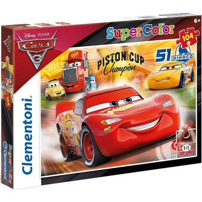 Clementoni Cars Supercolor 104 dílků