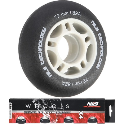 Nils Extreme PU 64 mm 82A černá 4 ks