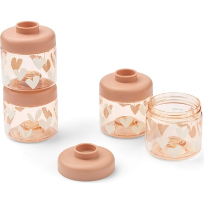 LIEWOOD Úložné dózy na dětskou výživu Dominique Sweethearts plast růžová 4 x 100 ml – Hledejceny.cz