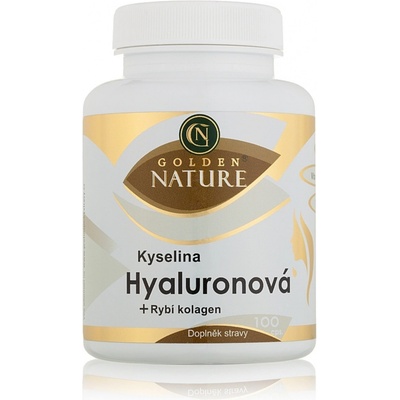 Golden Nature Kyselina Hyaluronová + Rybí kolagen + Vitamin C 100 kapslí