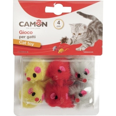 Camon barevná myška 4 cm 6 ks