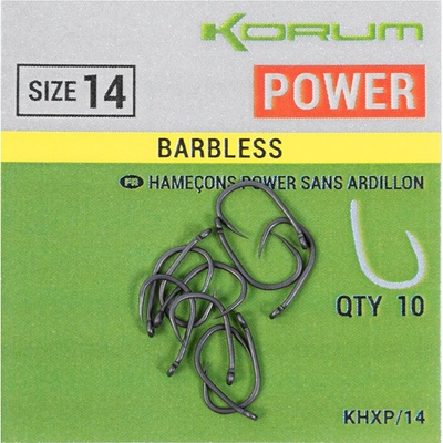 Korum Xpert Power Micro Barbed Hooks vel.14 10 ks