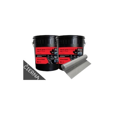 SET 2x Tekutá guma ALFEMA HB500 čierna 20 kg (40kg) + geotextília šedá 1mx25m (SET 40kg DOPRAVA ZDARMA! NOVÉ BALENIE, PÔVODNÁ RECEPTÚRA!)
