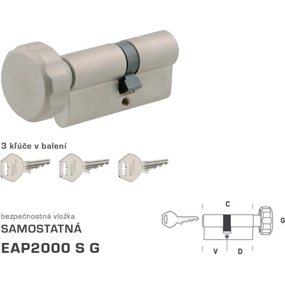 Dormakaba Dk - Eap2000 S G - S Gombíkom V 40 + D 90 Mm