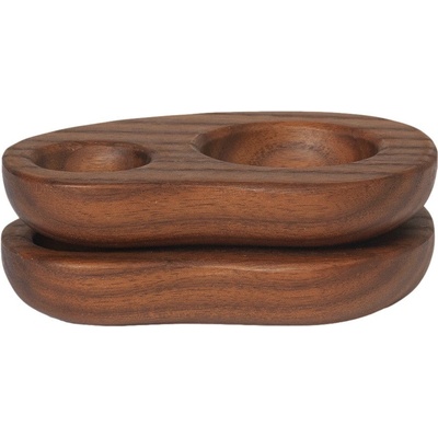 Ferm Living stojan na vejce Cairn dark brown 2 ks