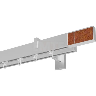 Marcin Dekor Square Line garniža BOSS II oceľ dvojitá 160 - 600 cm