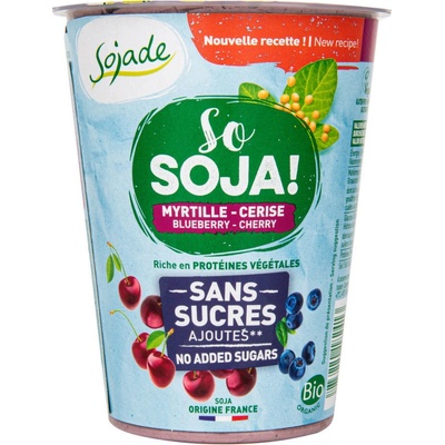 Sojade bifidus borůvka třešeň bez přidaného cukru 400 g
