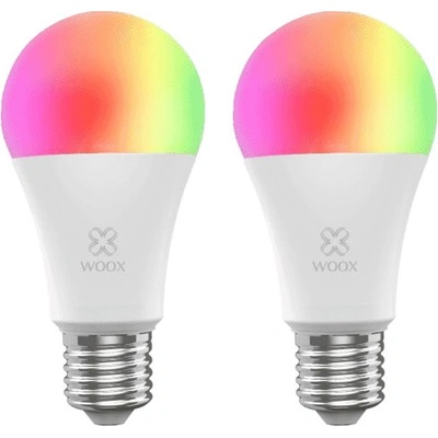 WOOX Smart LED žiarovka E27 10W RGB CCT R9077/2pack ZigBee Tuya sada 2ks