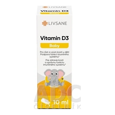 Livsane Vitamín D3 baby kvapky 10 ml
