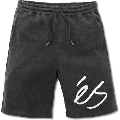 éS BIG SCRIPT SWEAT SHORTS Black/Heather