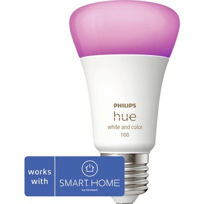 LED žiarovka Philips HUE 8719514291171 White And Color Ambiance A60 E27 9W/75W 1100lm 2000-6500K stmievateľná kompatibilná so SMART HOME by hornbach