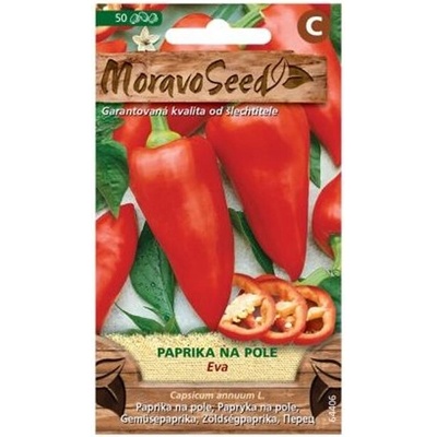 MoravoSeed Semínka Paprika zeleninová raná EVA na pole 50 s