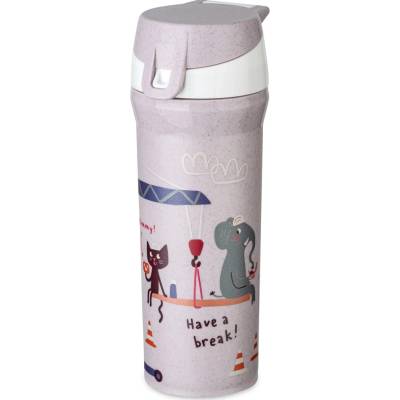 Koziol Stan detská fľaša sivá 500 ml
