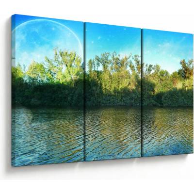 Obraz - jezero, třídílný 120x80 cm
