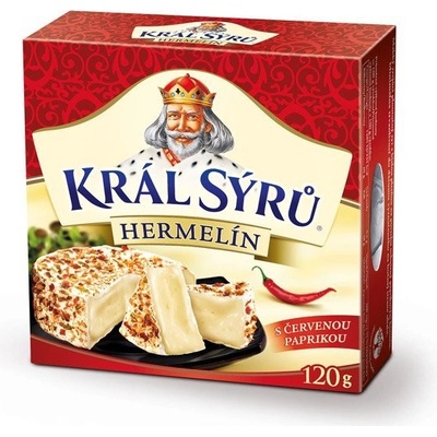 Král sýrů Hermelín Lahůdková paprika 120g