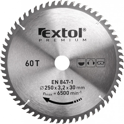 EXTOL PREMIUM pilový kotouč s SK plátky, 400x2,8x30mm, 60T, šířka SK plátků 3,8mm – Hledejceny.cz