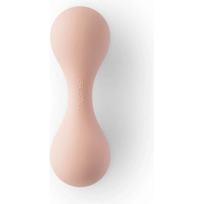 Mushie silikónová hrkálka Blush