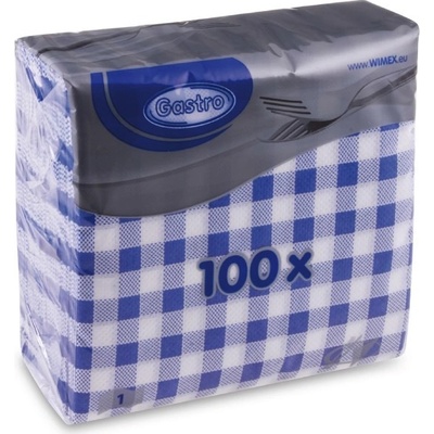 Sahm servítky 1 V KARO modrý 100006139 33x33cm 100ks