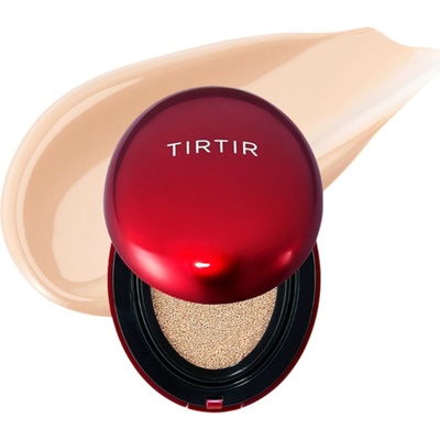 Tirtir Mask Fit Red Cushion 17C Porcelain Dlhotrvajúci make-up na tvár v hubke 4,5 g miniatura