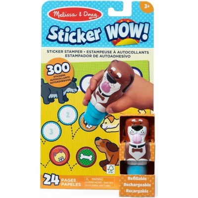 Melissa & Doug Sticker WOW! - zmrzlinový sešit s razítkem na samolepky