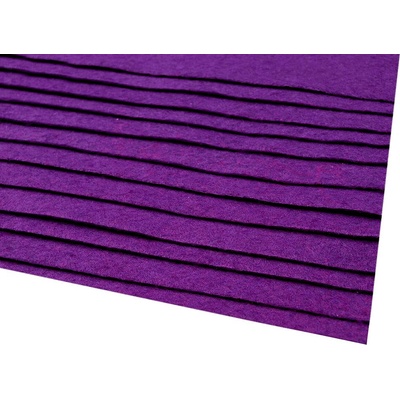 Látková dekorativní plsť / filc 20x30 cm fialová 2 ks