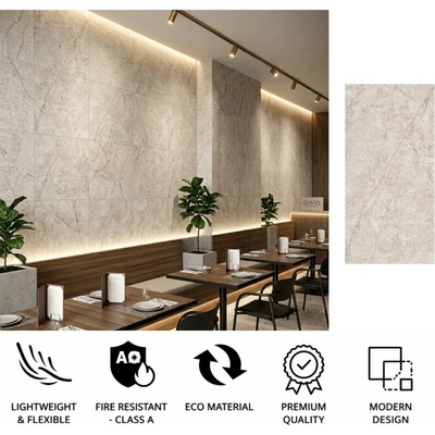 Flexibilní obklad na zeď - realistický betonový design - ORVEX