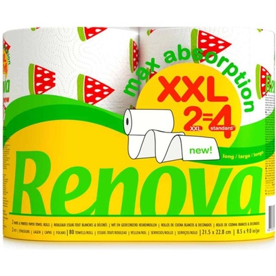 RENOVA kuchyňské utěrky 2vrstvé XXL s letním motivem, 2 role – Hledejceny.cz