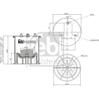 FEBI BILSTEIN Mech pneumatického pruženia 102809