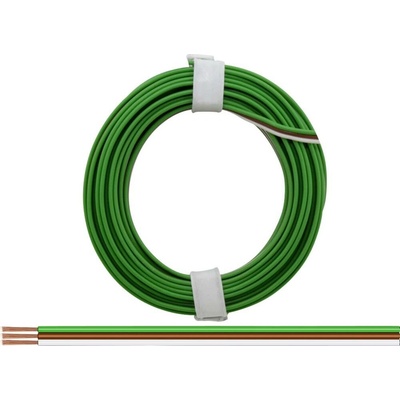 Donau Elektronik 318-5 opletenie / lanko 3 x 0.14 mm² zelená hnedá biela 5 m