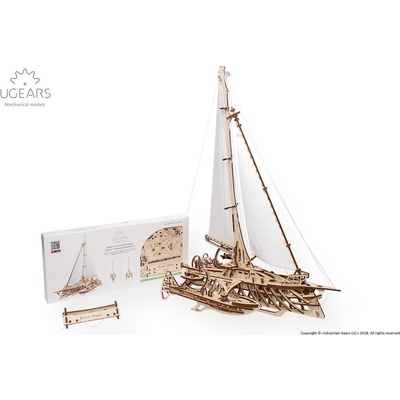 Ugears 3D mechanické puzzle Loď Trimaran Merihobus 237 ks