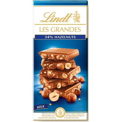 Les Grandes mléčná s celými lískovými jádry 150 g