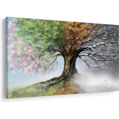 Obraz - Strom čtyř ročních období, jednodílný 150x100 cm