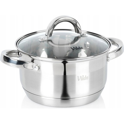 Vilde HRNEC Z NEREZOVÉ OCELI Inoxcellent 18 cm 2.5 l pro indukci s poklicí