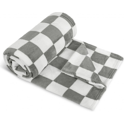 Brotex deka Kemping kostka šedá 150x200