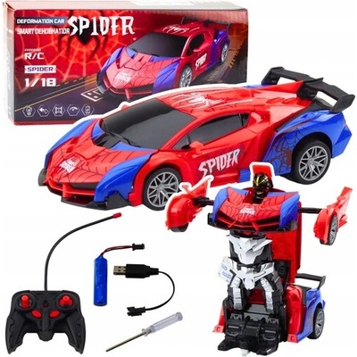 Robot Auto Pavouk Spider Dálkově Ovládaný 2v1 Světla Zvuky