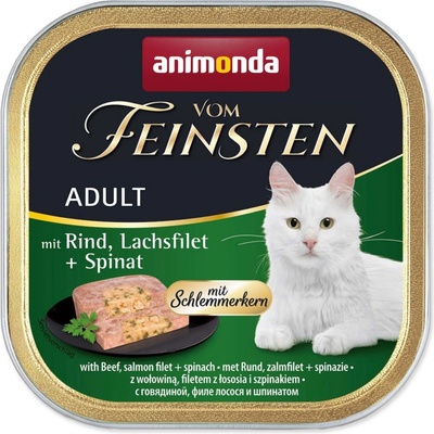 Animonda Vom Feinsten Adult hovězí losos špenát100 g – Hledejceny.cz