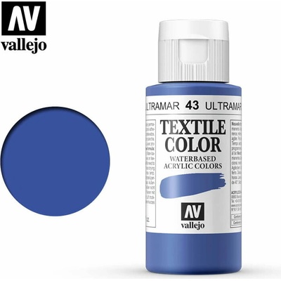 Vallejo textilná farba 40043 ultramarínová modrá 60 ml