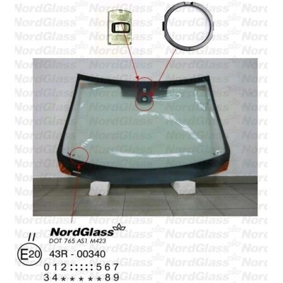 NordGlass Čelní sklo - zelené - senzor [11/02-] ASNG 7260AGSMV1R