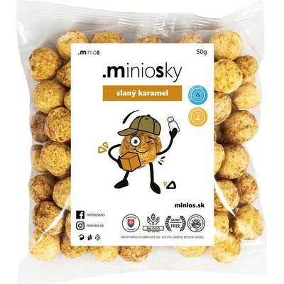 MinioS Miniosky kukuričné chrumky – Slaný karamel 50 g