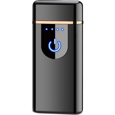 Fren Plazmový zapaľovač Dotykový USB vetruodolný kov čierny